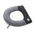 thumbnail image 2 of Yuarrent Cubierta de asiento de inodoro, Protector de pelusas con cremallera para baño, almohadillas para taburete público, alfombrilla Suministros de limpieza para el hogar negro gris, 2 of 6