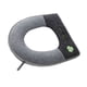 thumbnail image 2 of Yuarrent Cubierta de asiento de inodoro, Protector de pelusas con cremallera para baño, almohadillas para taburete público, alfombrilla Suministros de limpieza para el hogar negro gris, 2 of 6