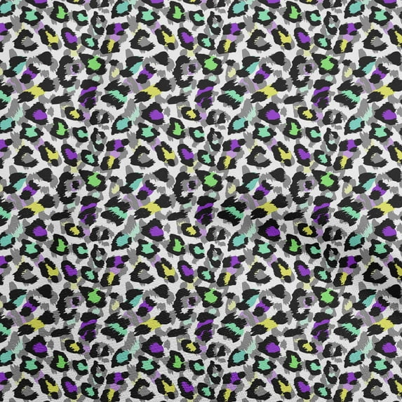 oneOone Viscose Jersey Purple Fabric Animal Skin Dress Material Fabric Print Fabric By The Yard 60 Inch Wide-XO