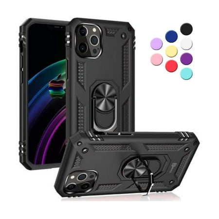 Entronix iPhone 13 Pro Max Case,iPhone 13 Pro Max Cover Military Grade Shockproof Heavy Duty Protective Phone Case with Kickstand for iPhone 13 Pro Max Black