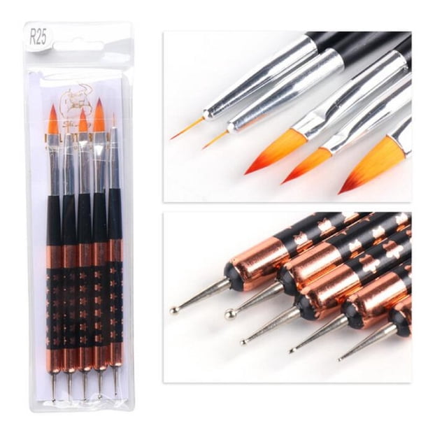 XWSHYW Herramientas de Punteado 5 Bolígrafos de Grabado, Bolígrafos de Dibujo, Bolígrafo de Línea de Tracción, Juego de Bolígrafos de Perforación, Herramientas de Manicura