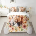 thumbnail image 2 of Eosebridal Horse Comforter Set 7 Pieces Twin Size,Floral Flower Bedding Set,Farm Farmhouse Bed in a Bag,Comforter + Sheets + Pillowcases + Cushion Covers, 2 of 5
