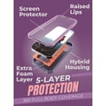 thumbnail image 2 of CaseBorne V Series Case Compatible with iPhone 14 Pro Max - Military Grade Full-Body Rugged with Kickstand and Built-in Screen Protector - Purple, 2 of 5