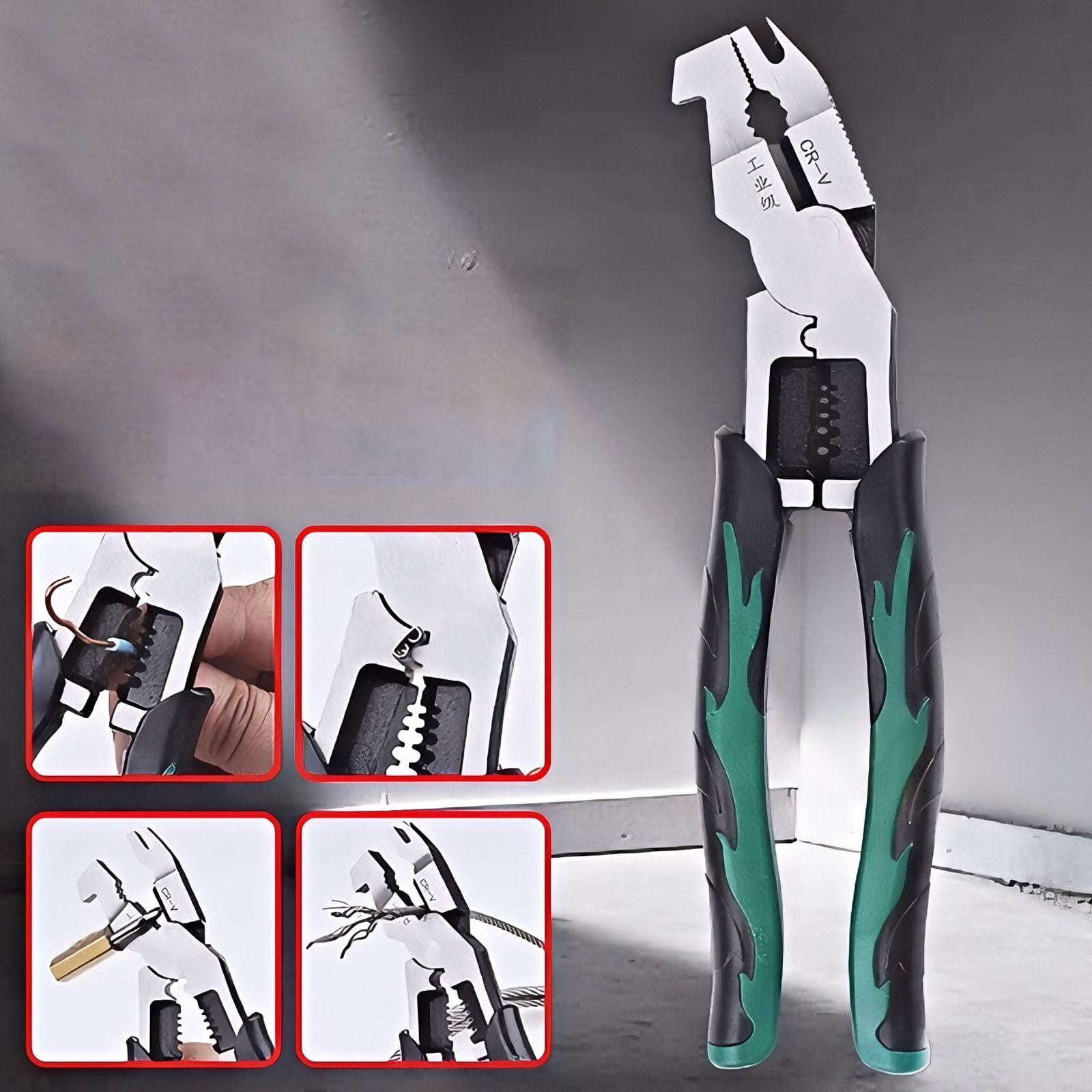 Electrician Cable Wire Cutter Plier Long Nose Plier Cutting Nippers Stripping Crimpping Hand Electrician Repair