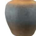 thumbnail image 4 of Buen 28 Inch Hydrocal Table Lamp Black Drum Shade Urn Base Gray Rust, 4 of 5