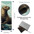 thumbnail image 4 of Sea Lion Yoga Towel with Storage Bag, 72.8"x26.8", Suitable for Yoga, Pilates, Fitness, etc. Gym Towels Included., 4 of 6