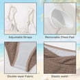 thumbnail image 4 of Girls Two Piece Open Back Swimsuit, Stylish Bikini Set for Youth Beach Swimwear, 4 of 8
