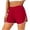 Red, variant on BLVB Athletic Running Shorts for Women High Waisted Lightweight Casual Gym Workout Shorts with Pockets