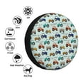 thumbnail image 4 of Lsque Hand drawn tractors Pattern Tire Covers - Tough Tire Wheel Protector for Truck, SUV, Trailer, Camper, RV-15 inch, 4 of 6