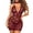 Cherry Red, variant on Avidlove Women One Piece Lingerie Set Lace Chemise Halter Nightwear Sexy Bodycon Dress