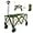 Green, variant on HAUSHOF Heavy Duty Collapsible Wagon, Folding Outdoor Utility Wagon, Camping Garden Beach Cart with Universal Quick Release Wheels, Adjustable Handle, 176 lbs Load Capacity, Pink