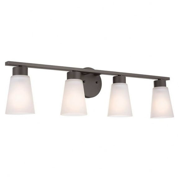55122OZ Kichler Lighting Stamos - 4 Light Bath Vanity In Soft Modern Style-8 Inches Tall-Olde Bronze Finish
