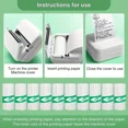 thumbnail image 4 of 10 Rolls 57mm White Self-Adhesive Thermal Printing Paper For Mini Printer Instant Camera, 4 of 7