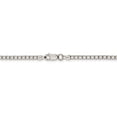 thumbnail image 3 of 925 Sterling Silver Solid High Polished 2.5mm Plain Box Chain w/ Lobster Clasp - 24", 3 of 5
