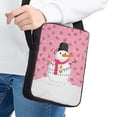thumbnail image 2 of Renewold Lovely Pink Crossbody Bag Zipper Pocket Christmas Day,Colorful Lights Snowman Cell Phone Key Holder Storage Pouch Messenger Bag for Women Girls, 2 of 6