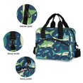 thumbnail image 3 of FORMRS Reusable Lunch Bag for Work School Leakproof Insulated Cooler with Adjustable Shoulder Strap, Sharks Pattern, 3 of 6