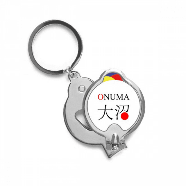 Onuma Japaness City Name Red Sun Flag Nail Clippers Sharp Fingernail Stainless Steel Cutter