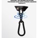 thumbnail image 5 of 360° Rotating Stainless Steel Hammock Hanging Hook Kit for Outdoor Use, Black - Compatible with Most Hammocks, 5 of 5