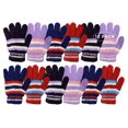 thumbnail image 4 of Yacht & Smith Winter Gloves For Men & Women, Warm Thermal Cold Resistant Bulk Packs(12 Pairs Striped), 4 of 6