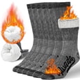 thumbnail image 1 of Calcetines de senderismo Alvada de lana merino térmicos para invierno, 3 pares, talla L, 1 of 5