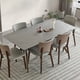 thumbnail image 2 of Rectangular Wood Dining Table Rock Slab Combination Modern Simple Chinese Household Dining Tables Mesa Plegable Furniture QF50DT My Lux Decor Round, 2 of 10