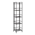 thumbnail image 3 of Convenience Concepts Xtra Storage 5 Tier Folding Metal Mesh Shelf, Black, 3 of 7
