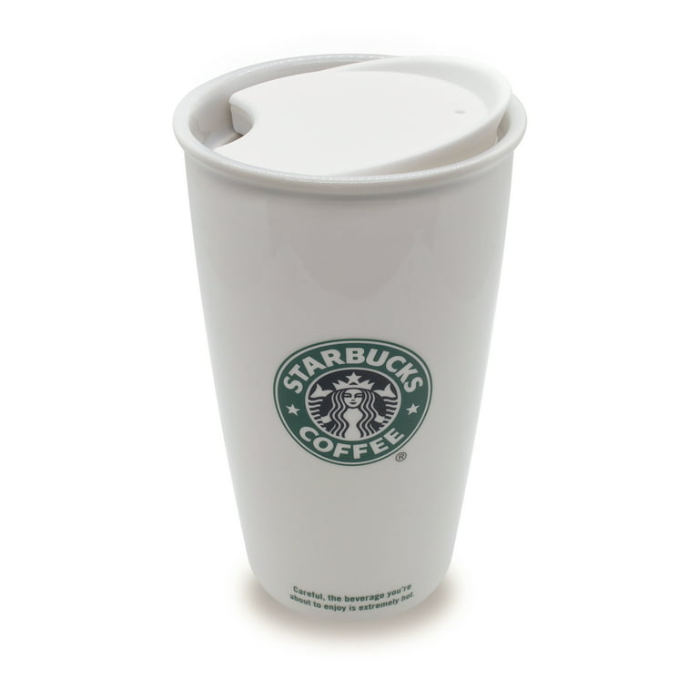 MIE White Starbucks Replacement Lid for Ceramic Travel Mug 10oz