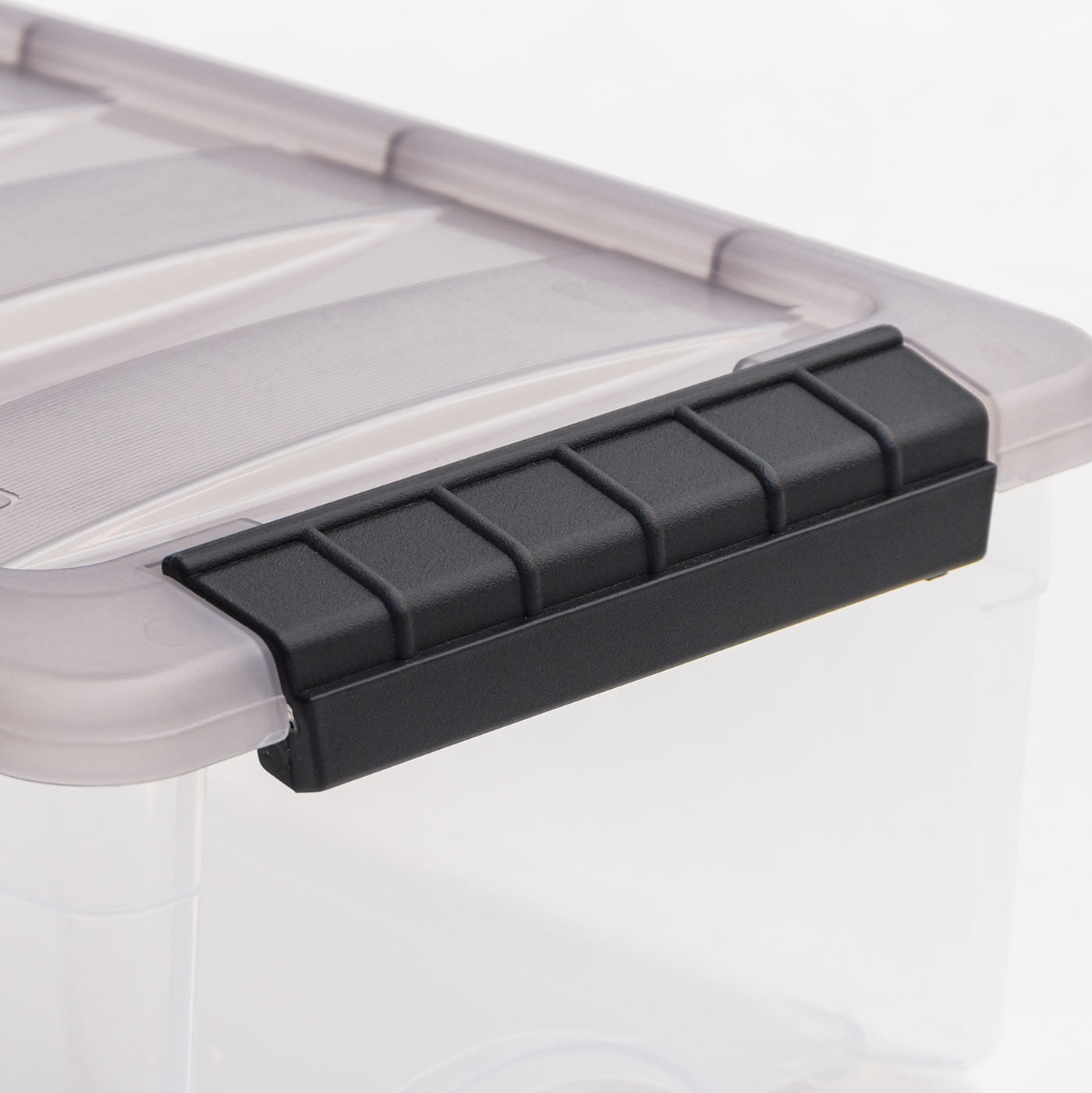Orbis Grey Plastic FliPak® Stack-N-Nest Storage Tote With Lid - 22L x 15W  x 13D