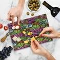 thumbnail image 4 of Urban Graffiti Cutting Board, Arrow Pierced Bubbly Hearts and Skull Detailed Sharp Edged Shapes Street Art, Decorative Tempered Glass Cutting and Serving Board, in 3 Sizes, by Ambesonne, 4 of 5