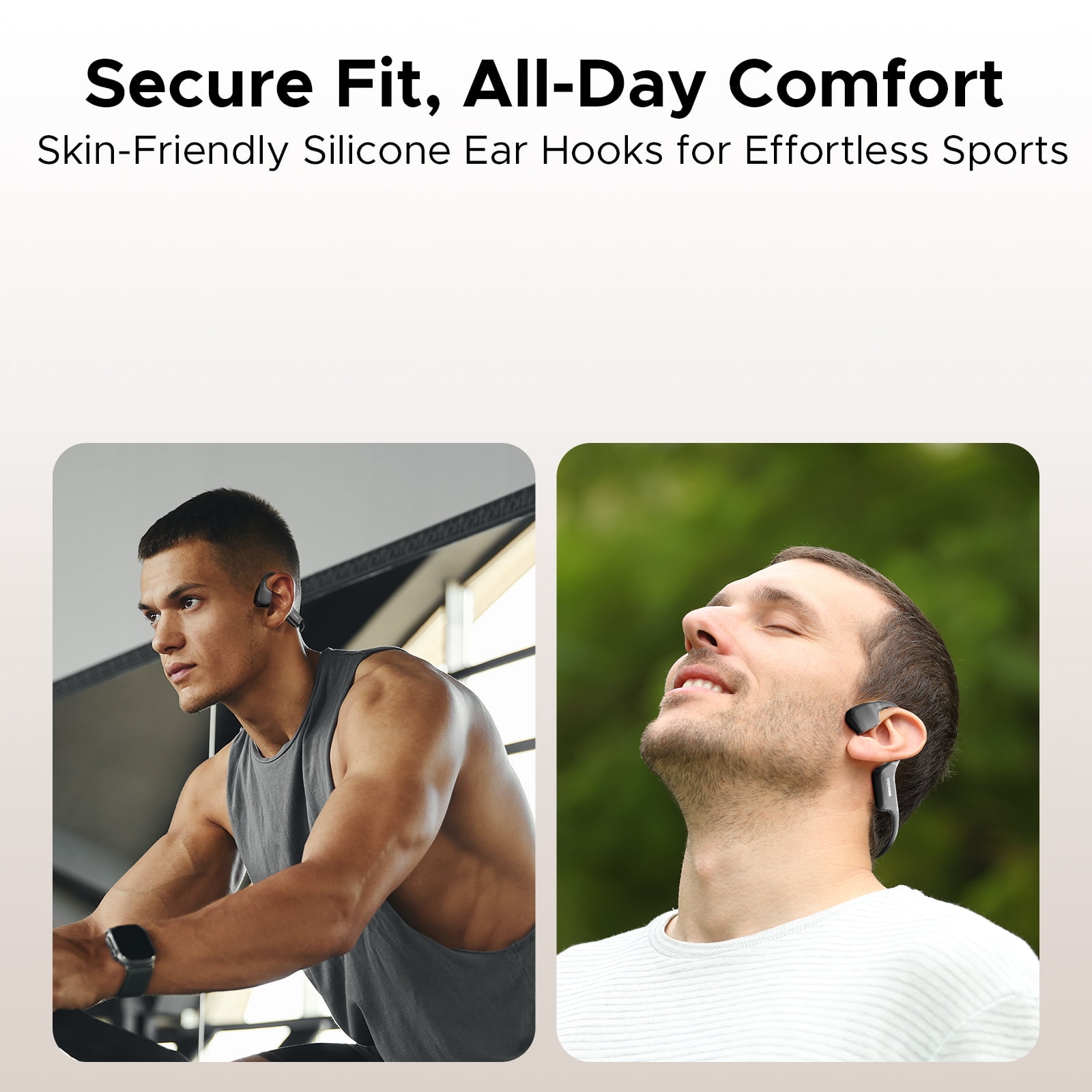 Doogee Bone Conduction Headphone, IP68 Waterproof Swimming Headphones Wireless Bluetooth 5.4, Dual Drivers, Bone Air Conduction, Sport Open-Ear Headphones for Swimming, Running, Cycling