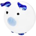 thumbnail image 3 of Crystal Glass Pig Figurine Home Decor Ornament with Detailed Vivid Color Artistic Animal Collectible Statue for Living Room Bedroom Dining Table, 3 of 5