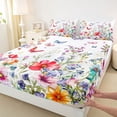 thumbnail image 3 of Homewish Spring Garden 4pcs Bed Sheets for Teens,Flying Butterflies King Sheets,Chic Floral Flowers Super Cozy Sheet Set,Luxury Bedroom Decor, 3 of 7