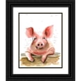 thumbnail image 1 of Shefranov, Olga 20x24 Black Ornate Wood Framed with Double Matting Museum Art Print Titled - Piglet, 1 of 4