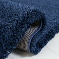 thumbnail image 5 of SAFAVIEH Milan Harlow Solid Plush Shag Area Rug, Navy, 9' x 9' Square, 5 of 12