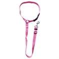 thumbnail image 1 of Solid Color 2 In 1 Pet Car Seat Belt Nylon Lead Leash Backseat Safety Belt Adjustable For Dog & Cat, 1 of 5