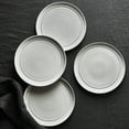 thumbnail image 2 of Staub Ceramic Dinnerware 4-pc 9-inch Salad Plate Set - White Truffle, 2 of 5