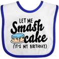 thumbnail image 3 of Inktastic Let Me Smash Cake Its My Birthday Boys Baby Bib, 3 of 4