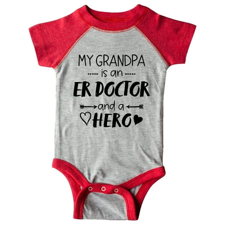 

Inktastic My Grandpa is an ER Doctor and a Hero Gift Baby Boy or Baby Girl Bodysuit