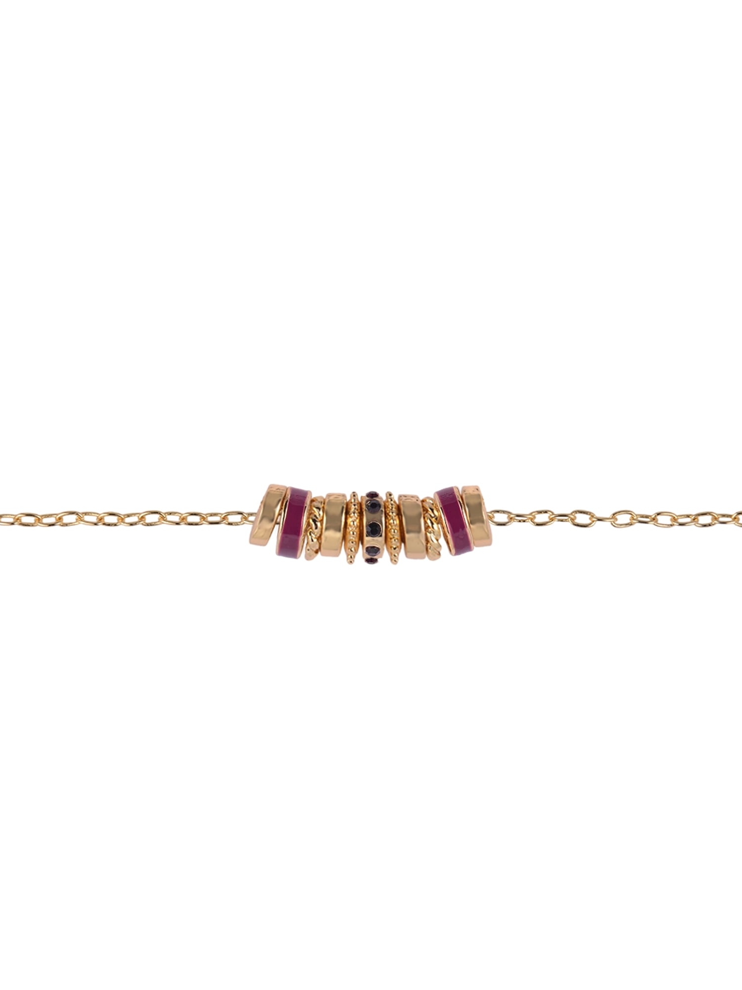 Time and Tru Goldtone Chain with Amethyst Birthstone "February" Necklace