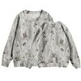 thumbnail image 5 of Grblisyd Kids Camo Sweatshirt Cute Graphic Sweatshirts Maple Leaf Print Shirt Pullover Trendy Crewneck Clothes for Girls 10-12 Gray 160, 5 of 5