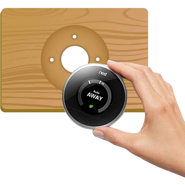 Nest Thermostat Wall Plate 6 Inch Bamboo Fits Generation 1 2 3 E Nests Com - Wall Plate Cover For Nest Thermostat E