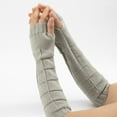 thumbnail image 3 of Manchons de Bras d'Hiver Protecteurs Élastiques Unisexes avec Trou pour Pouce, 3 of 10