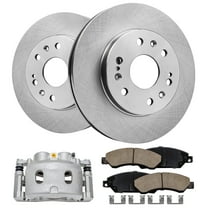 Detroit Axle - Front Disc Rotors Brake Pads Right Caliper for 05-08 Chevrolet Silverado GMC Sierra 1500 07-08 Suburban Tahoe Avalanche Yukon XL Cadillac Escalade: 12.99" Rotor