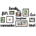 thumbnail image 2 of Jerry & Maggie - Photo Frame | Plaque College Frame - Black Wall Decoration Combination - Black PVC Picture Frame Selfie Gallery Collage With Full Size Hanging Template & Wall Mounting Design, 2 of 4