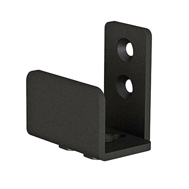 MasteelfCA Carbon Steel Floor Guide Wall Mount Sliding Barn Door Hardware(Black)
