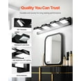 thumbnail image 3 of VEVOR 4-Light LED Modern Bathroom Vanity Light Fixtures 25.59-Inch Wall Light Fixtures, 3 of 9