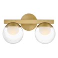 thumbnail image 6 of 57442LCB-LL Hinkley Lighting Sunni - 10W 2 LED Small Bath Vanity-9 Inch Tall and 15 Inch Wide-Lacquered Brass Finish, 6 of 20