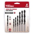 thumbnail image 1 of Brocas Para Madera Juego De 6 Piezas 1/8", 5/32", 3/16", 1/4", 9/32", 5/16", 1 of 4