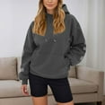thumbnail image 5 of Hoodies for Women Oversized Letter Print Sweatshirt Long Sleeve Soft Comfy Pullover with Pocket Casual Fall Winter Fashion Clothes ,Dark Gray,L, 5 of 6