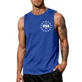 thumbnail image 2 of 4th of July American Flag Patriotic Tank Top Shirts Mens Muscle Sleeveless Graphic Gym Workout Shirt, 2 of 4